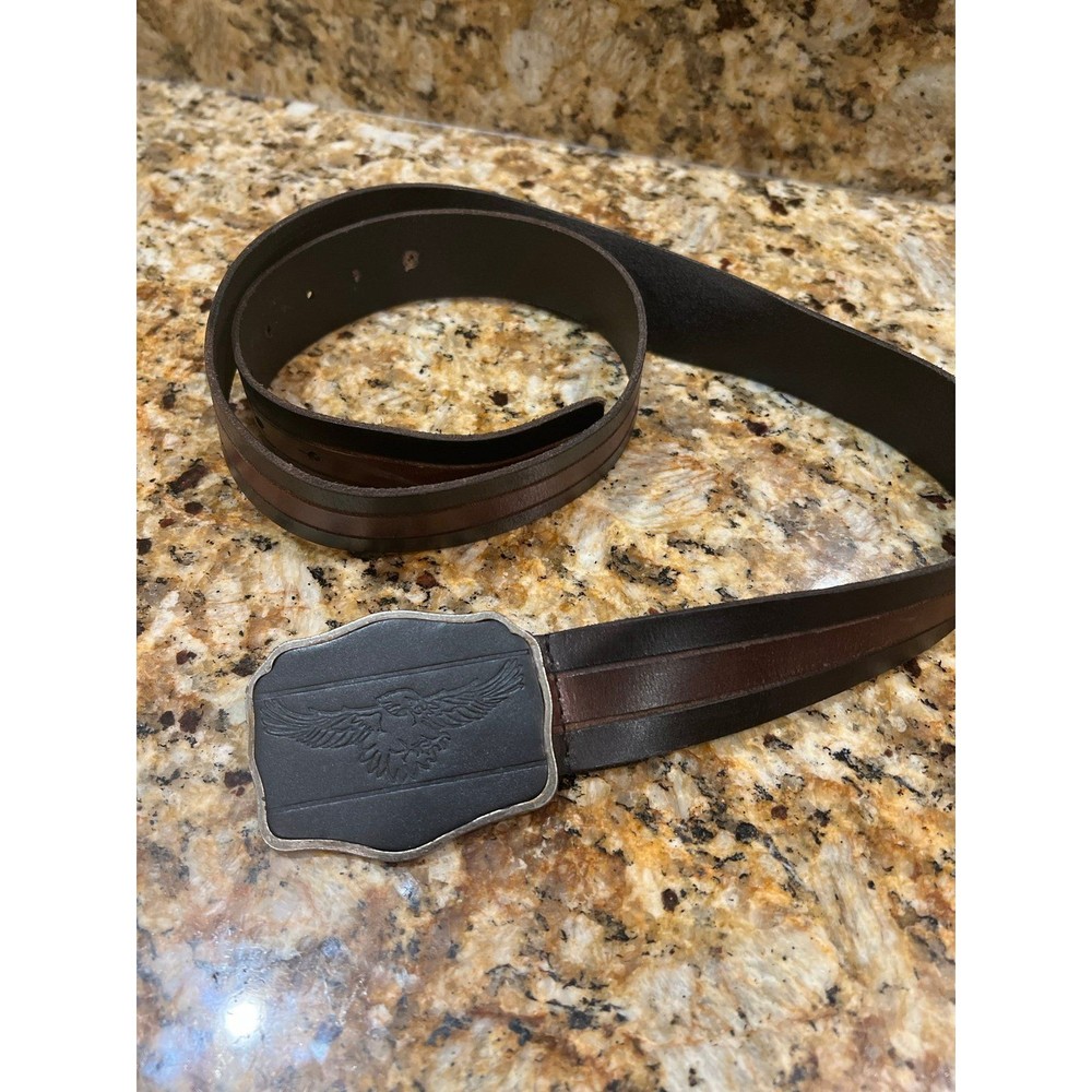 Eagle belt buckle with leather belt - Picture 1 of 6